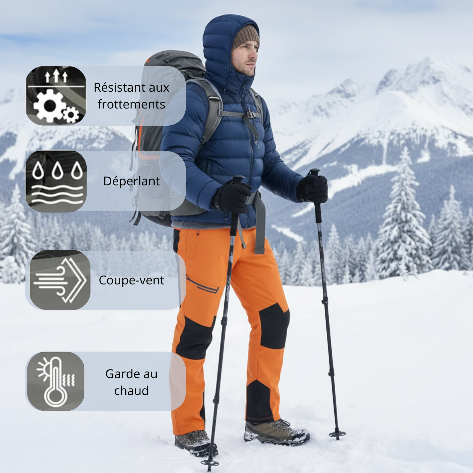 Fleece-Lined Hiking Pants
