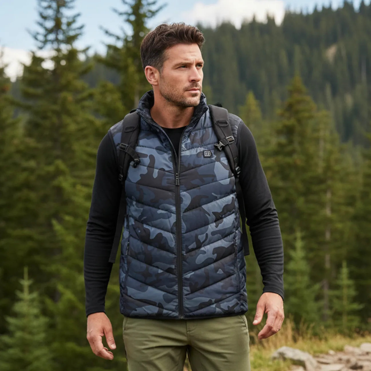 Gilet Chauffant Camouflage