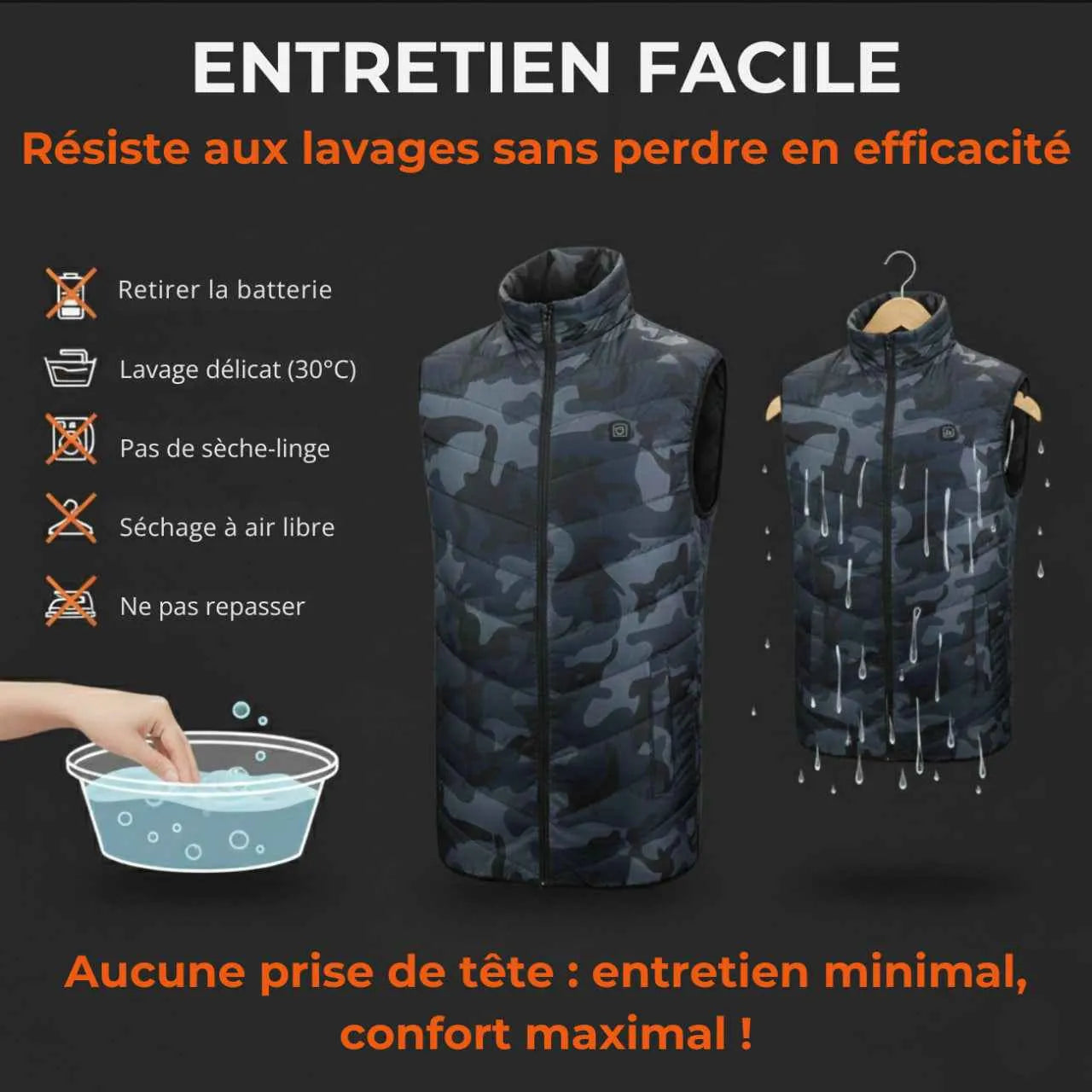 Gilet Chauffant Camouflage