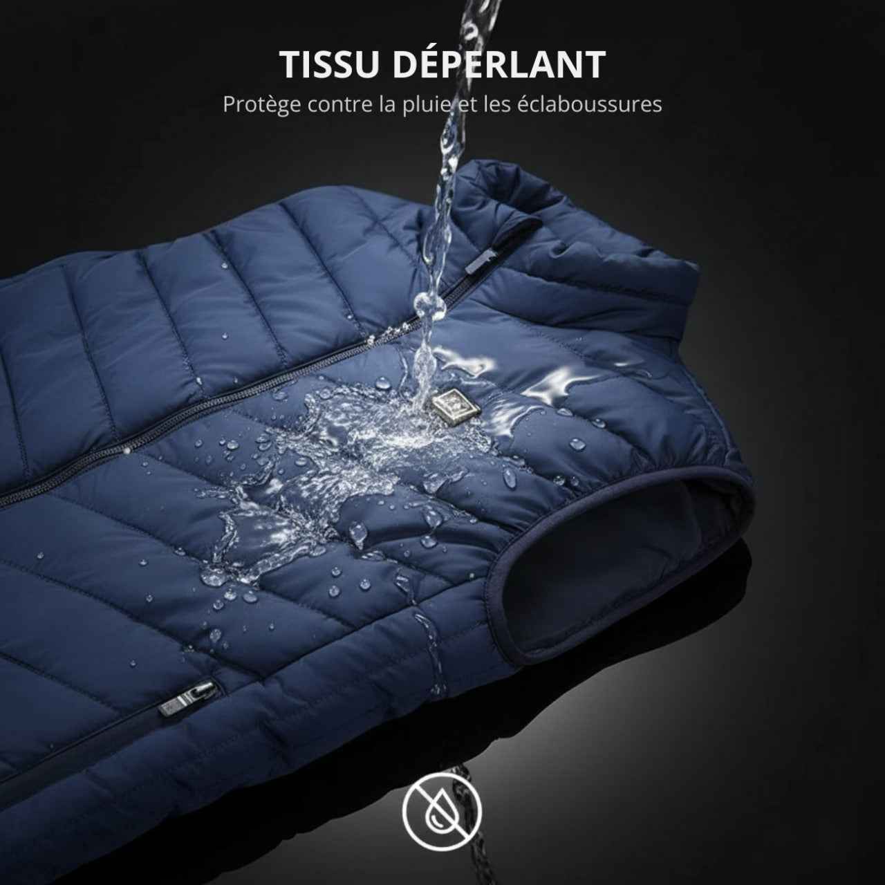 Gilet Chauffant Bleu avec Batterie