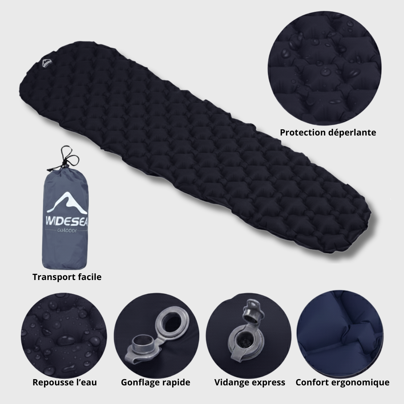 Matelas Camping Gonflable 1 Place