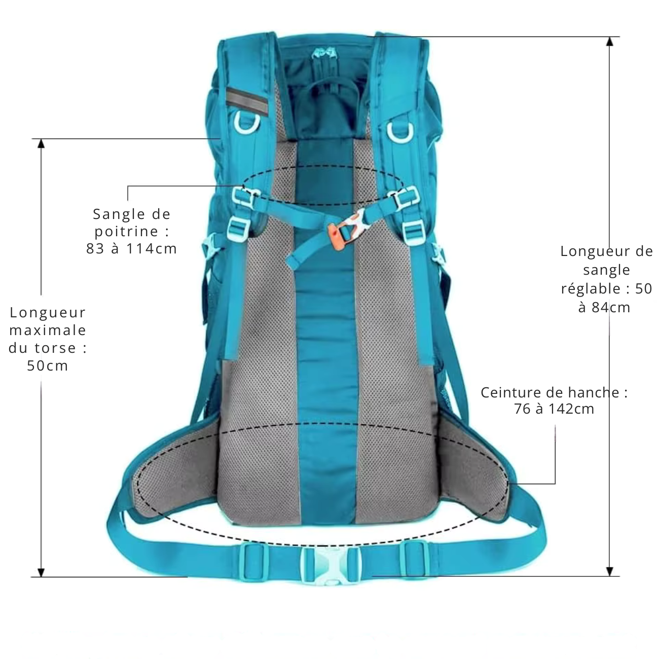 Sac à dos de Trek Rando 50L | Montagne & Outdoor