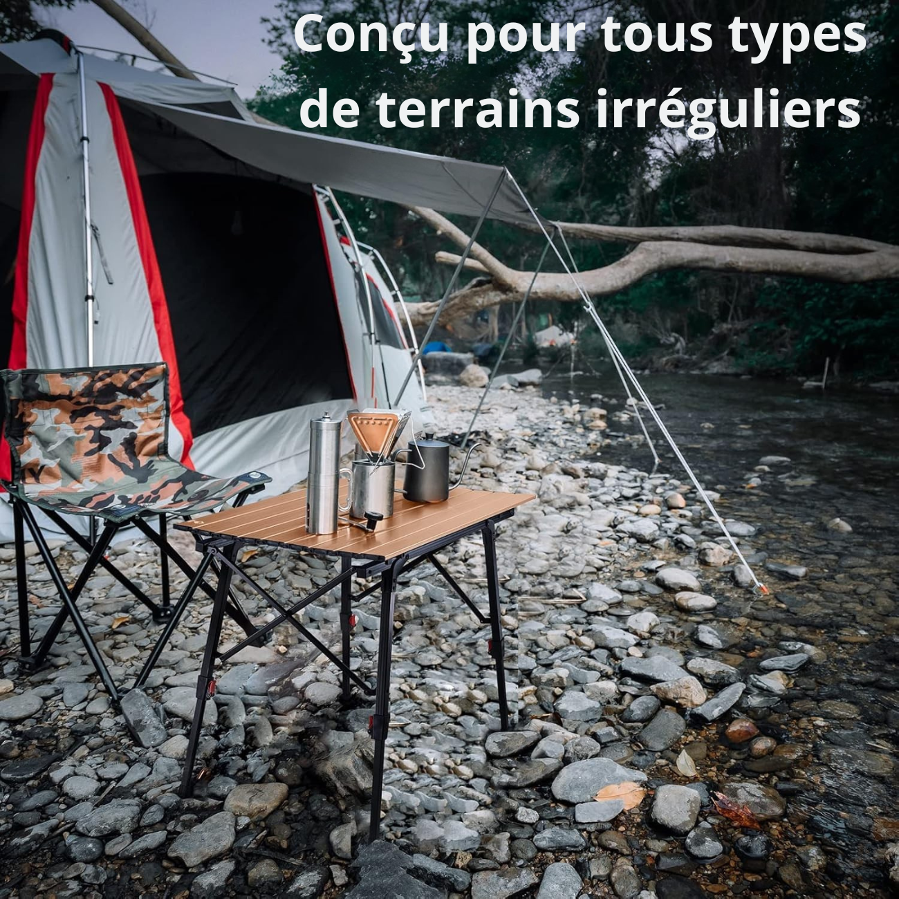 Table de Camping Aluminium Pliante