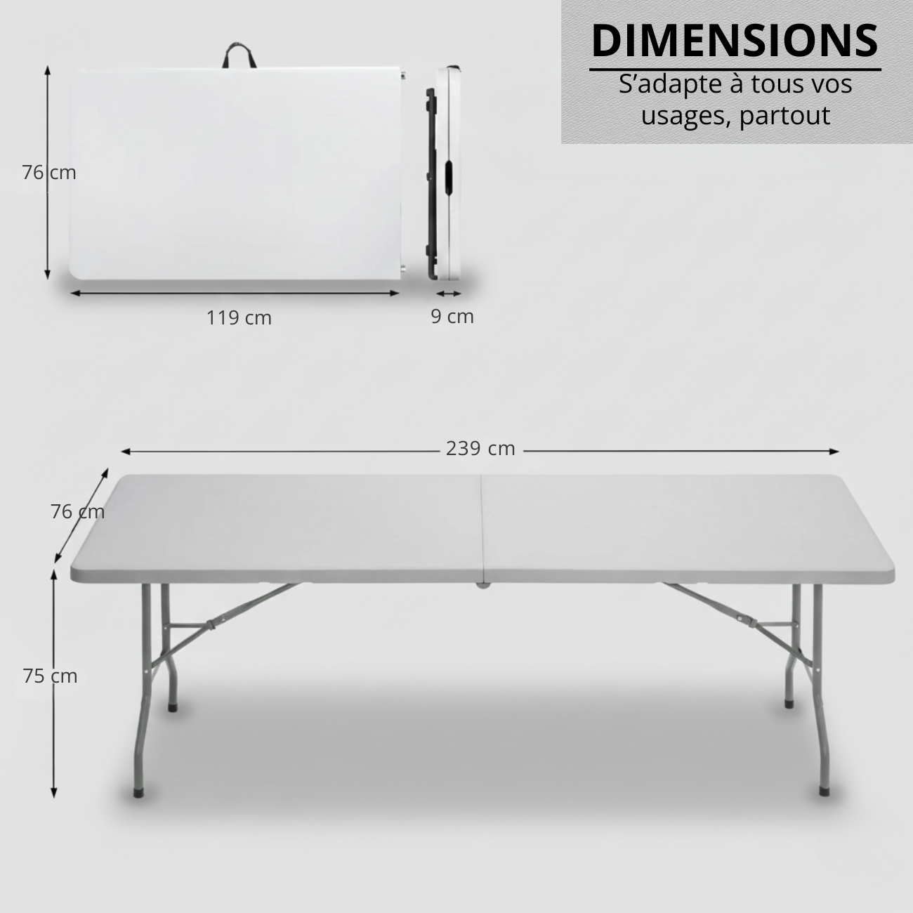 Table Pliante Plastique