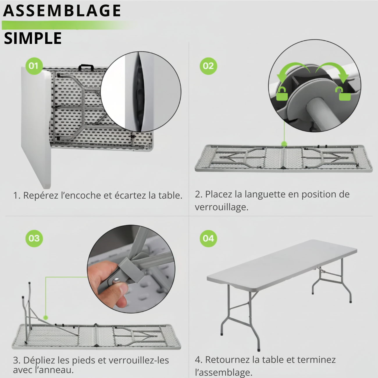 Table Pliante Plastique