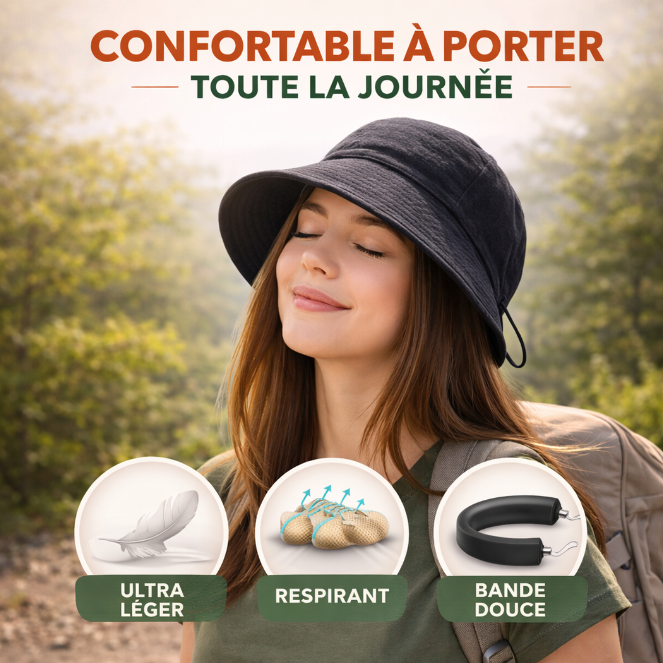 Foldable Hiking Hat