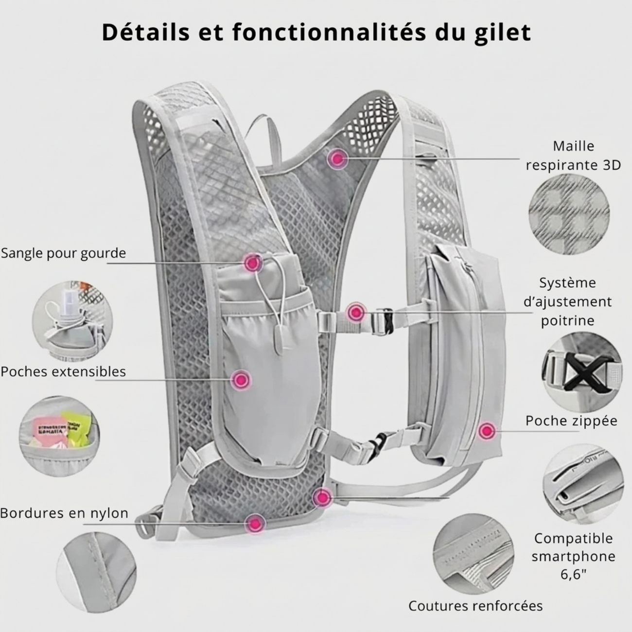 Gilet Trail Respirant Outdoor