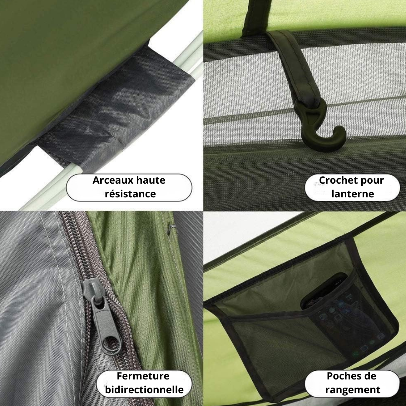 Tente de camping - 3 à 4 places | Montage Instantané