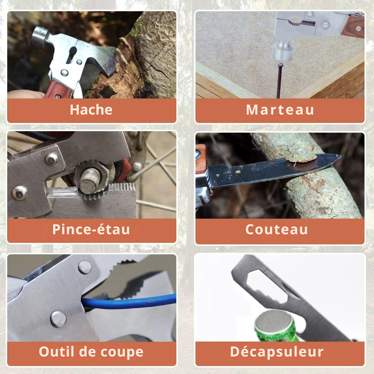 Hache de Survie Portable