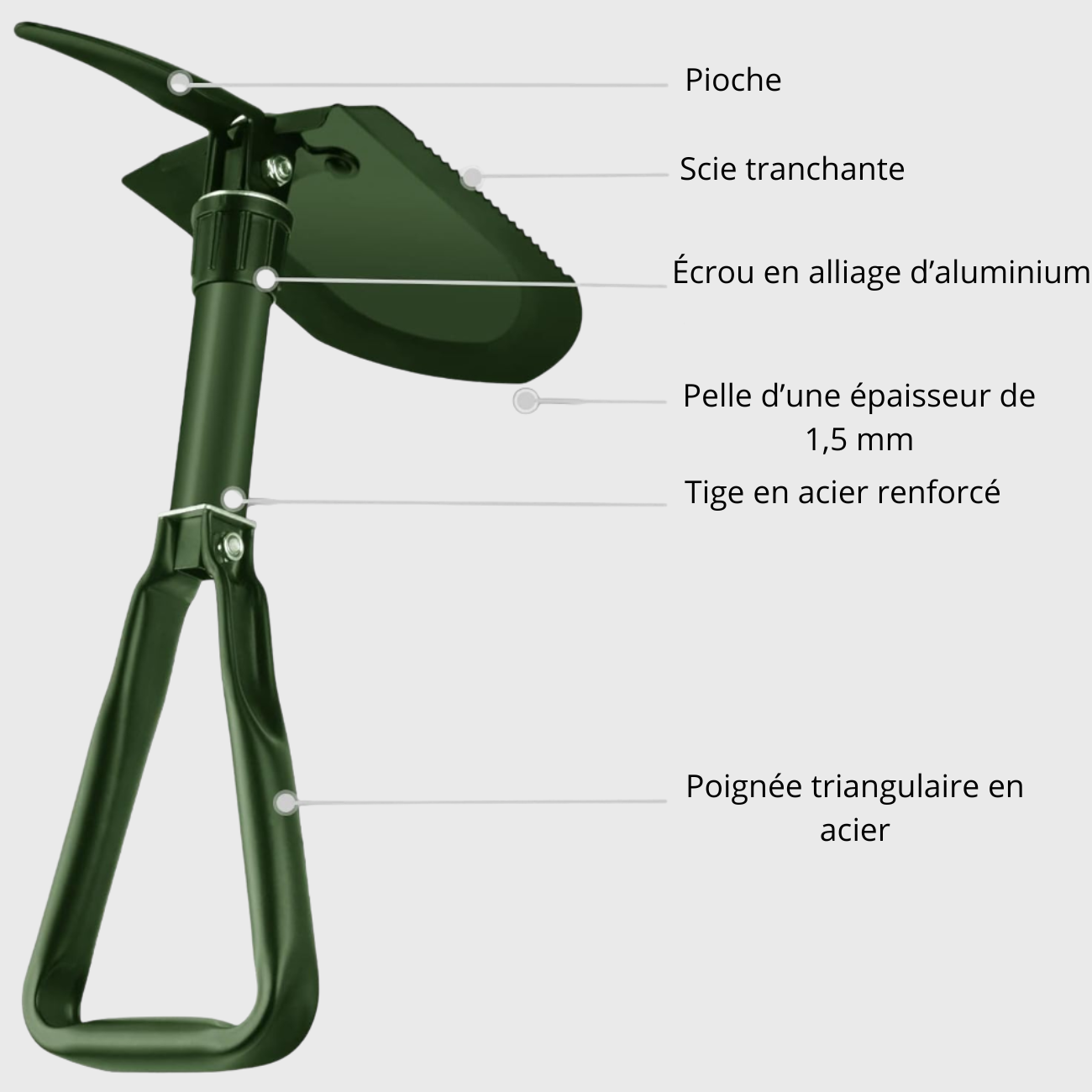 Pelle Pliante de Camping