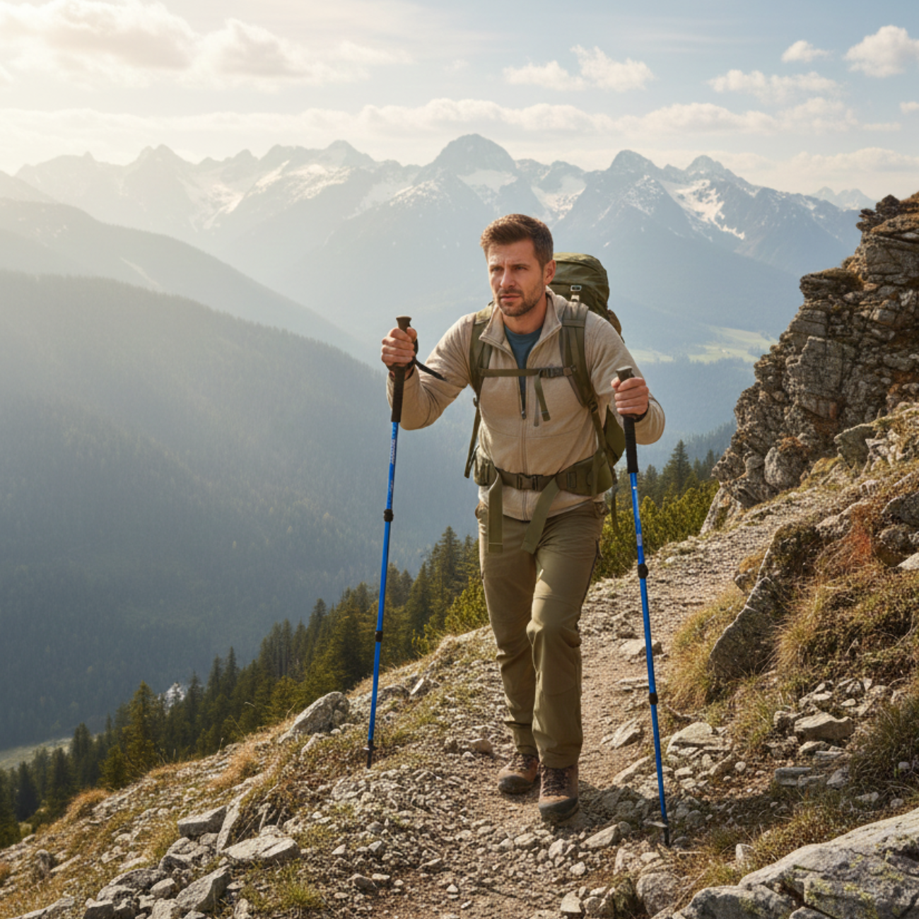 Bâtons de Marche Randonnée Ultralégers