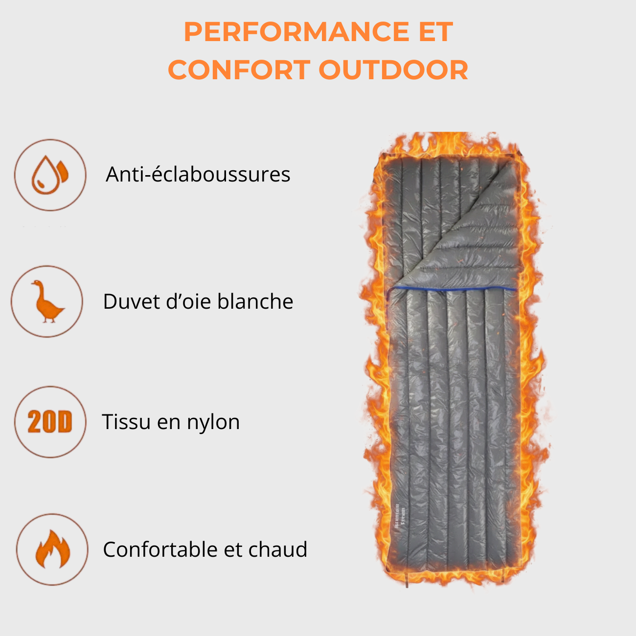 Sac de Couchage Camping Adulte