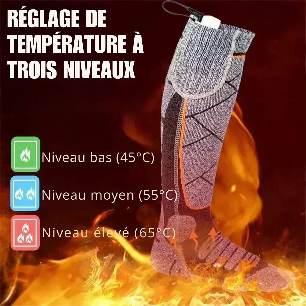 Chaussettes Chauffantes Longues