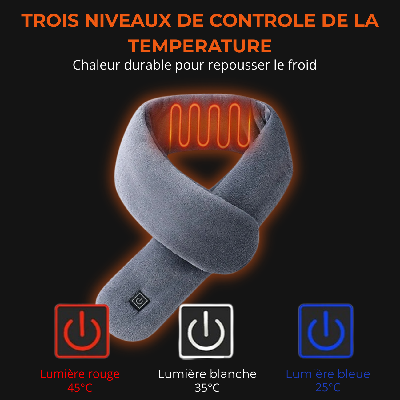 Écharpe Chauffante Electrique