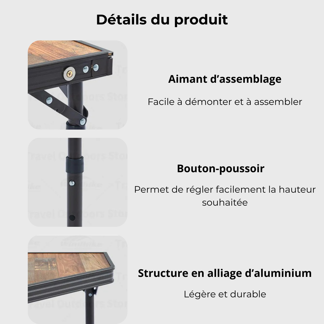 Table Pliante Portable Camping