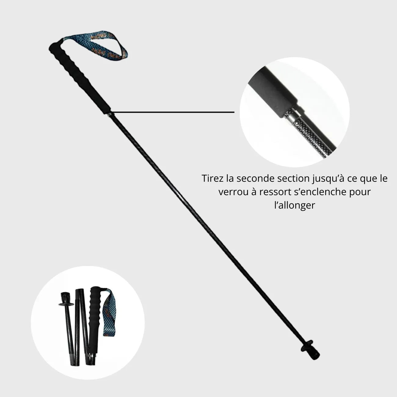 Bâtons de Randonnée Pliables