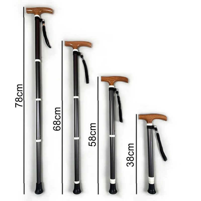 Bâton de Marche avec Béquilles Extensibles - DTYSTORE