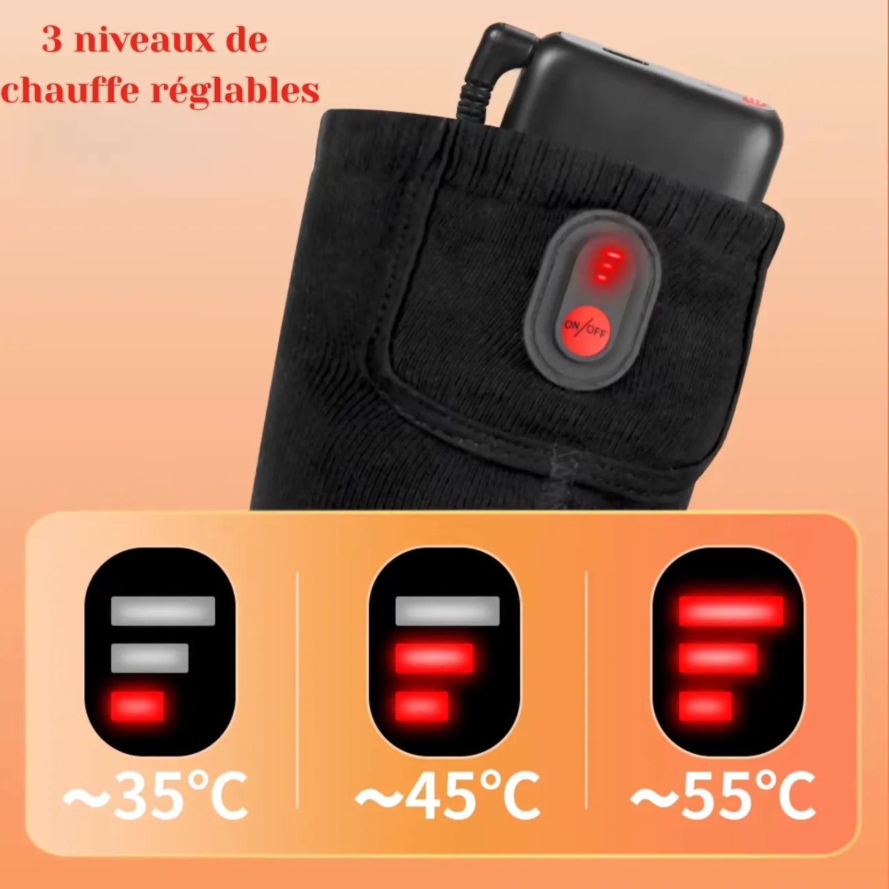 Chaussette Chauffante Electrique