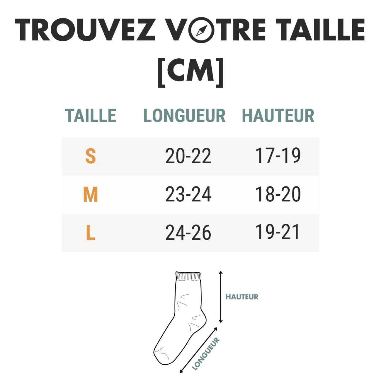 Chaussette Imperméable Randonnée