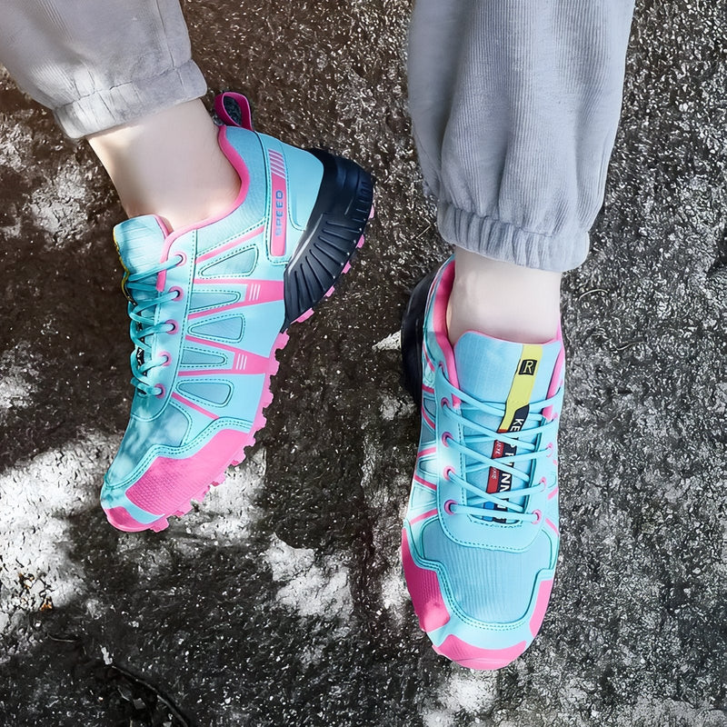 Chaussure Randonnée Femme Légère Bleu et Rose - DTYSTORE