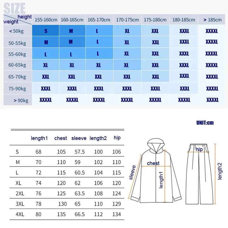 Ensemble de Pluie Randonnée - DTYSTORE