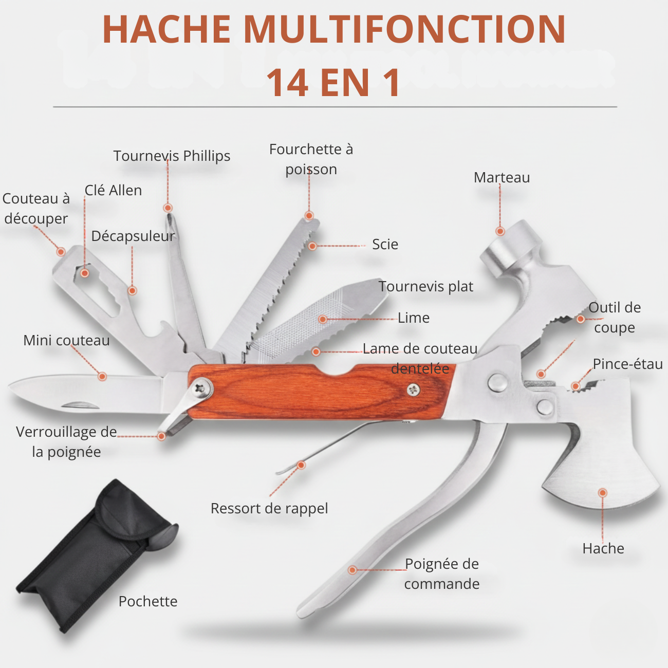 Hache de Survie Portable