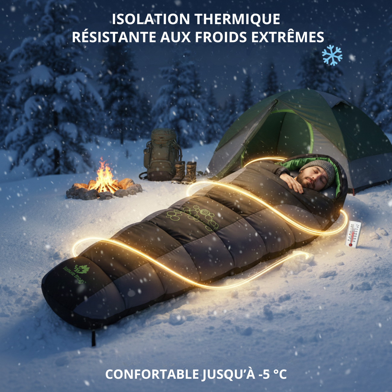 Sac de couchage Grand froid -5° Duvet Trekking - Outdoor | Montagne & Nature
