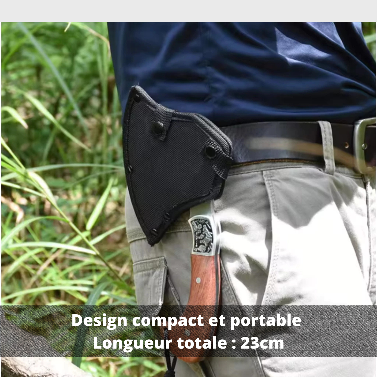 Hache de Survie Manche en Bois