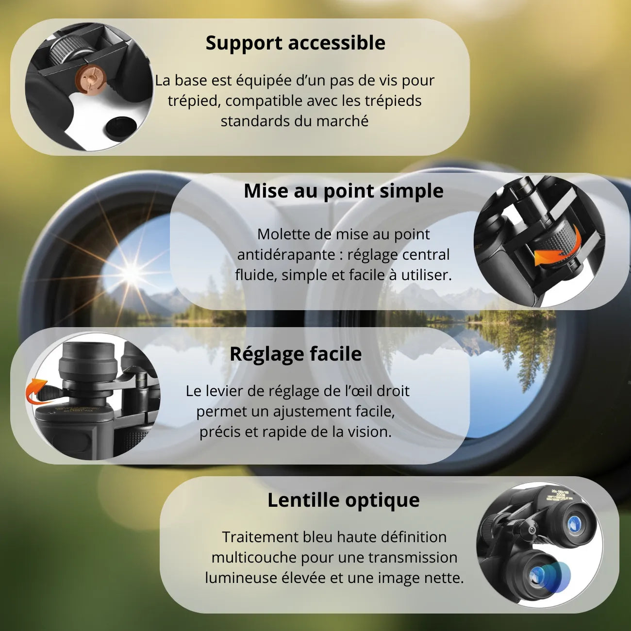 Jumelles Randonnée HD