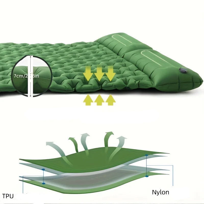 Matelas Camping Gonflable 2 Personnes - DTYSTORE