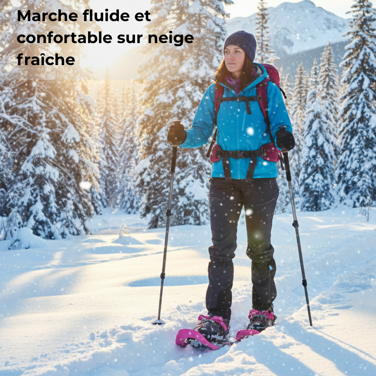 Raquettes à Neige Rose