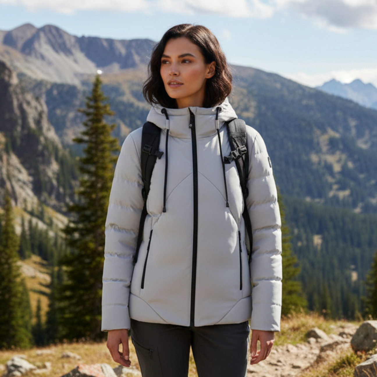 Doudoune Capuche Chauffante