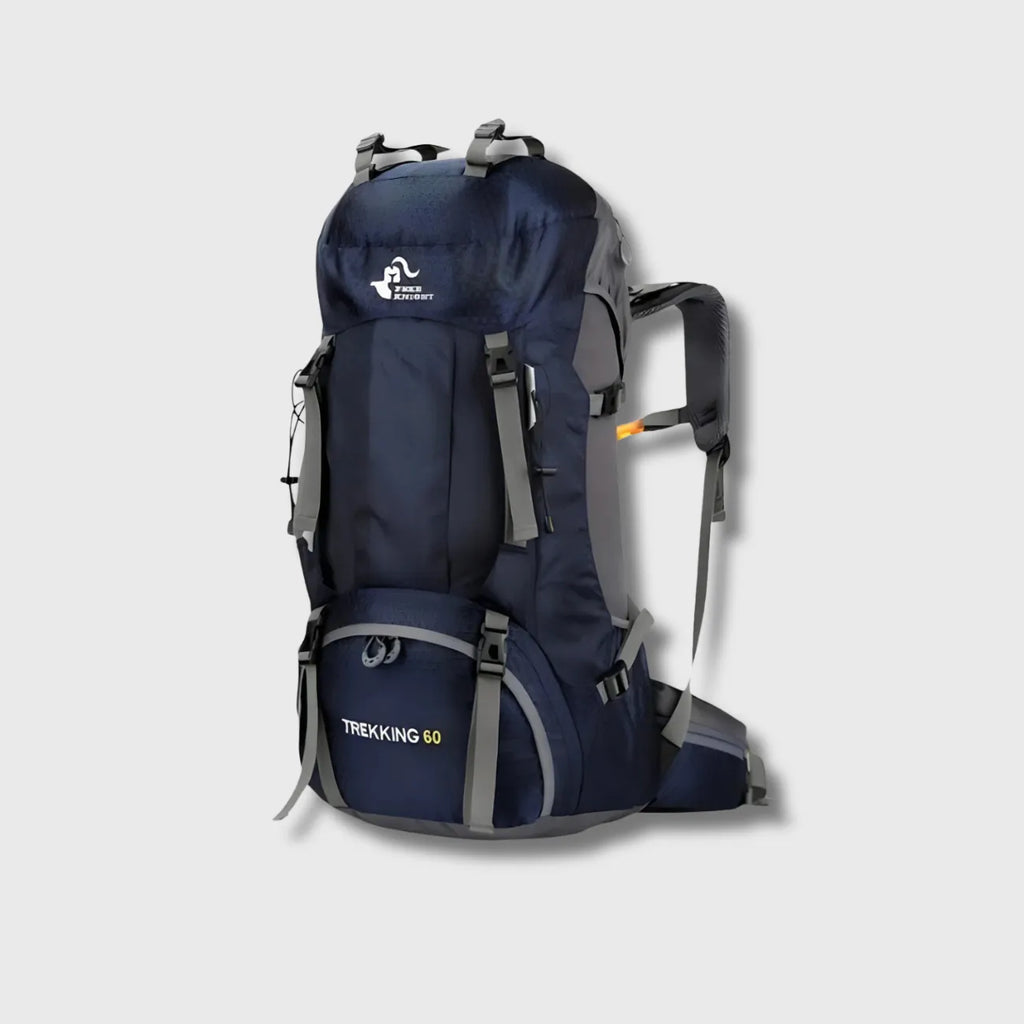60 litre laptop backpack 60L Waterproof Hiking | Trekking & Mountaineering Daiwa BG -15 spin Color:Purple Shad-Silver Blade LOOP CROSSBODY and 9.5 in long