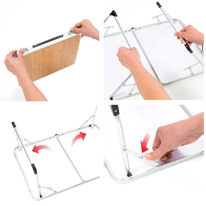 Table de Camping en Bois Pliante - DTYSTORE