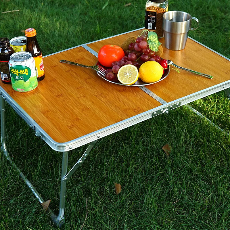 Table de Camping en Bois Pliante