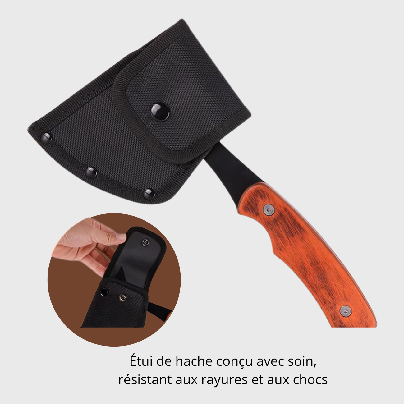 Hachette de Survie en Acier Inoxydable